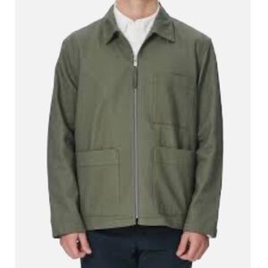 Club Monaco Men’s Utility Jacket Olive Green Large